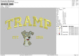 Tramptext Embroidery File 6 sizes