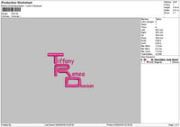 Trdtext Embroidery File 6 sizes