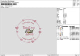 Treathtext 02 Embroidery File 6 sizes