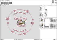 Treathtext 02 Embroidery File 6 sizes