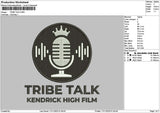 Tribetext Embroidery File 6 sizes