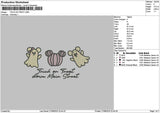 Pumpkintrick Embroidery File 6 sizes