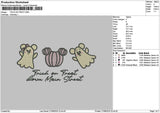 Pumpkintrick Embroidery File 6 sizes