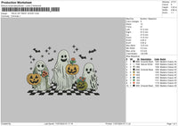 Ghosts Tot Embroidery File 6 sizes