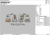 Ghosts Bats 2209 Embroidery File 6 sizes