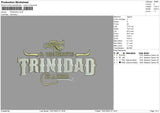 Trinidad Embroidery File 4 sizes