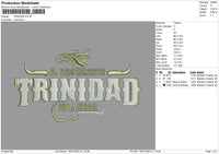 Trinidad Embroidery File 4 sizes