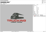 Trucking Embroidery File 6 sizes