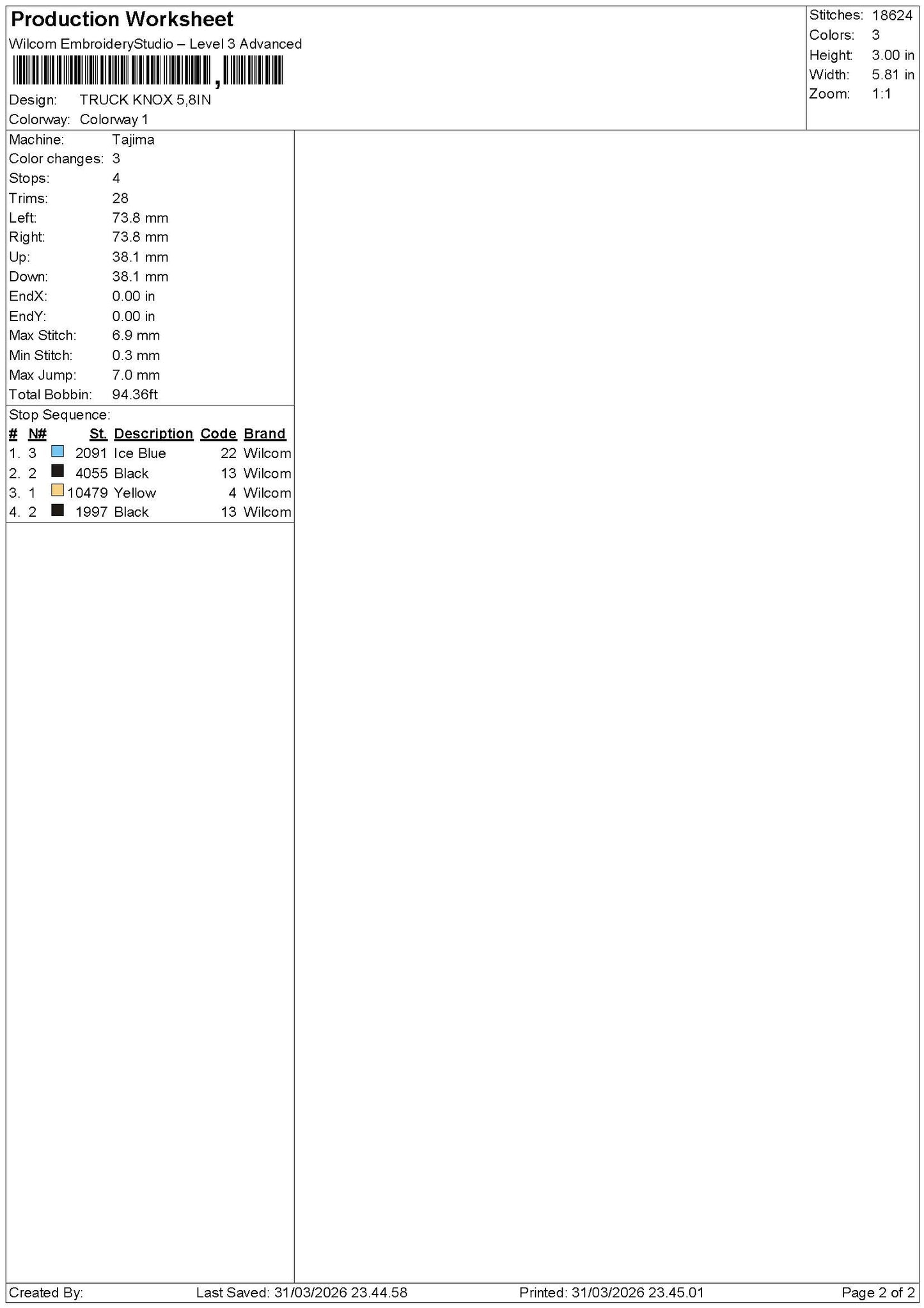 Knoxtext Embroidery File 6 sizes