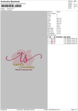 Ts Logo Embroidery File 6 sizes