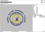 Surreycircle Embroidery File 6 sizes