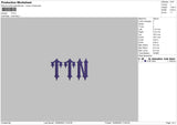 TTN Embroidery File 6 sizes