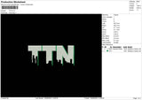 TTN V2 Embroidery File 6 sizes