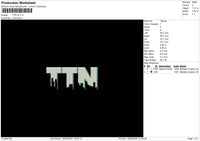 TTN V2 Embroidery File 6 sizes