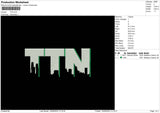 TTN V2 Embroidery File 6 sizes