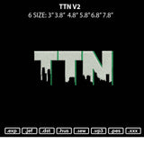 TTN V2 Embroidery File 6 sizes