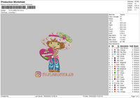 Strawberry 1602 Embroidery File 6 sizes