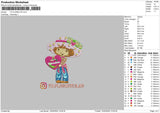 Strawberry 1602 Embroidery File 6 sizes