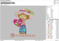 Strawberry 1602 Embroidery File 6 sizes