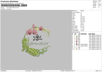 Flowers 1602 Embroidery File 6 sizes