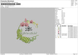 Flowers 1602 Embroidery File 6 sizes