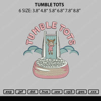 Tumble Tots Embroidery File 6 sizes