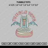 Tumble Tots Embroidery File 6 sizes