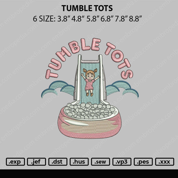 Tumble Tots Embroidery File 6 sizes