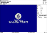 Tumpunatext Embroidery File 6 sizes