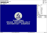 Tumpunatext Embroidery File 6 sizes