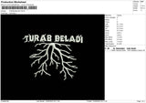 Turab Beladi Embroidery File 4 size