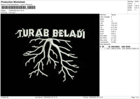 Turab Beladi Embroidery File 4 size