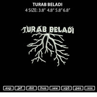 Turab Beladi Embroidery File 4 size