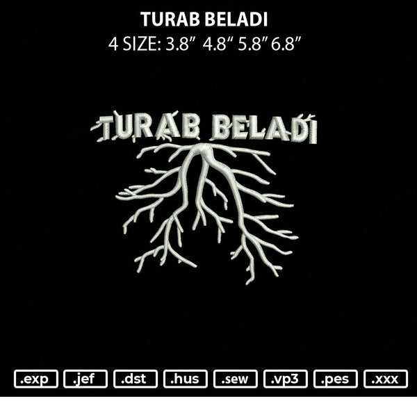 Turab Beladi Embroidery File 4 size