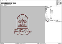 Turntext 1102 Embroidery File 6 sizes