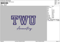 Twutext Embroidery File 6 sizes