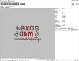 Texas A&M Bunny Embroidery File 4 size