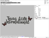 Texas A&M International Embroidery File 4 size