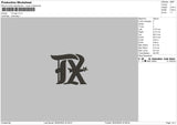 Tx 0603 Embroidery File 6 sizes