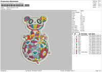 Bear Colors Embroidery File 6 sizes