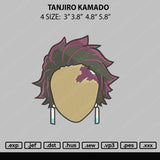 Tanjiro Kamado Embroidery File 4 size