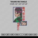 Tanjiro Rectangle Embroidery File 4 sizes