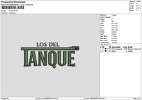 Tanquetext Embroidery File 6 sizes