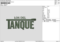 Tanquetext Embroidery File 6 sizes