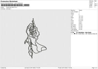 Tarzan N Jane Embroidery File 6 sizes
