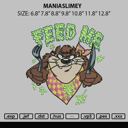 Maniaslimey Embroidery File 6 sizes