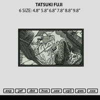 Tutsuki Fuji Embroidery File 6 sizes