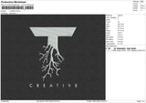 T Creative Embroidery File 5 size