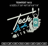 Techtext 1612 Embroidery File 6 sizes