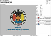 Teotlecuilli Embroidery Files